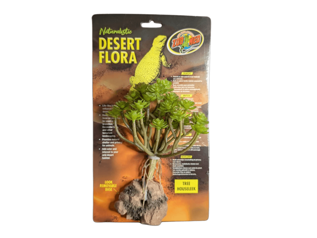 Zoo Med Desert Flora Tree Houseleek artificial desert plant for reptile terrarium and arid biome decor
