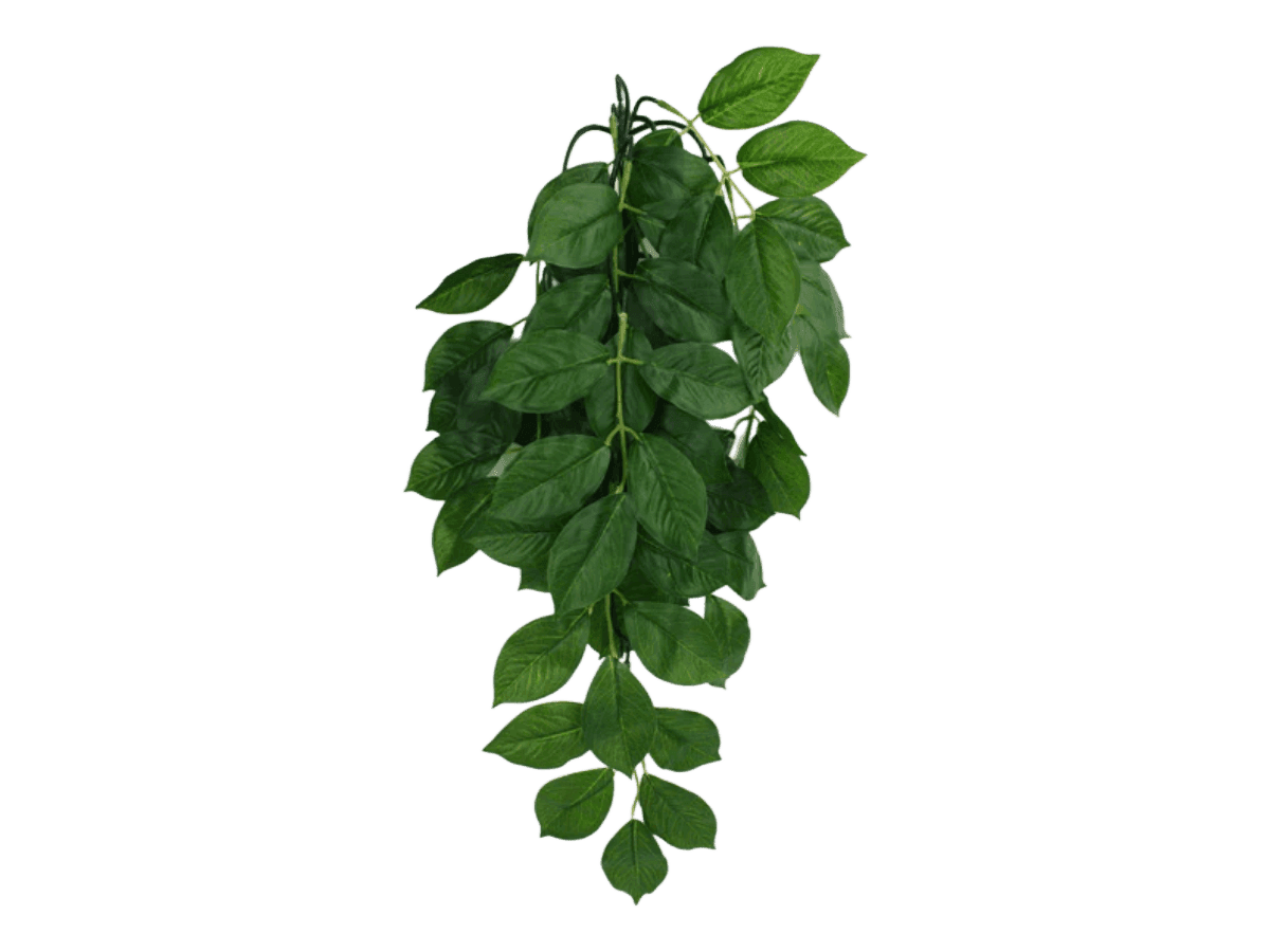 Komodo Climbing Plant Green Leaf 16 inch artificial tropical rainforest reptile plant for terrarium climbing