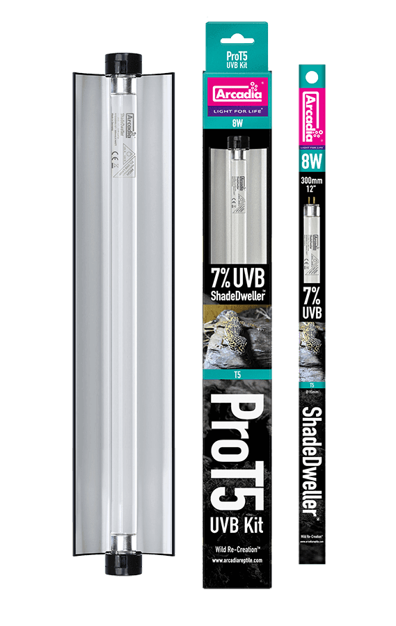 Arcadia ShadeDweller Pro T5 UVB Kit 12in 8w UVB 7%