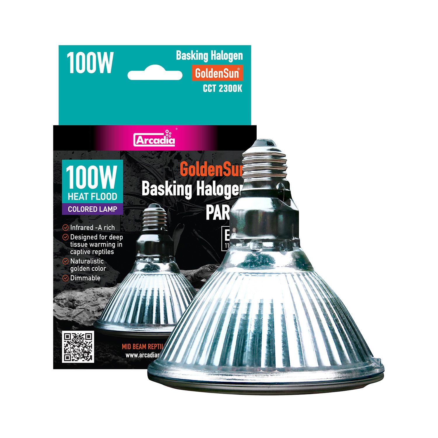 GoldenSun Halogen Heat Lamp 100W